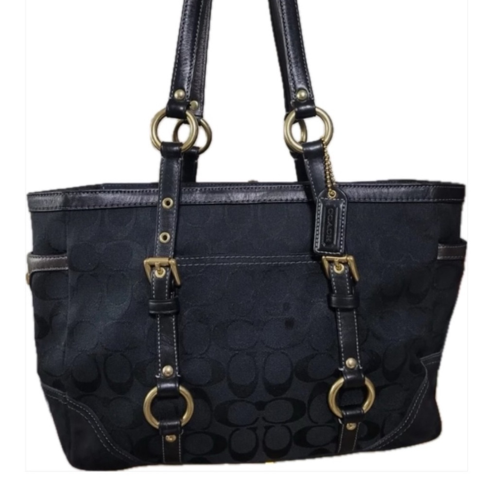 Coach Jacquard and Suede Gallery Tote